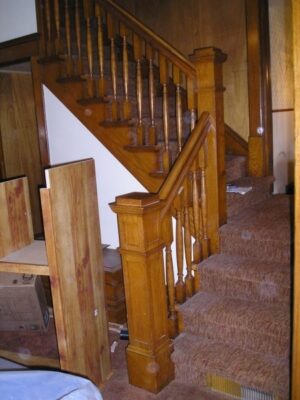 Arts & Crafts Oak Stair Parts