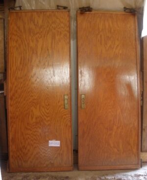 Plain Oak Pocket Doors