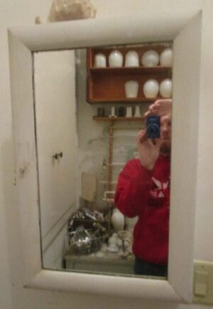 Medicine Cabinet with Aged Mirror