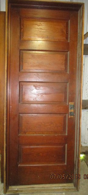 Fir Door with Surface Hinges