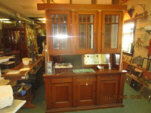 Beautiful Oak Pass Through Cabinet