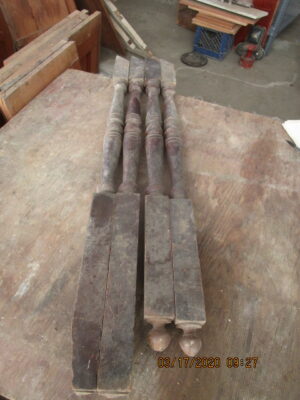 Turned Walnut Balusters