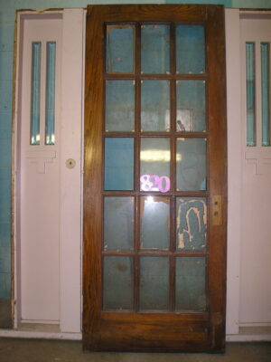 15-Pane Oak School Doors
