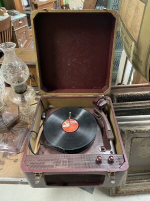 Antique Portable Record Player