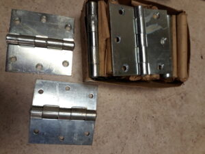 Chrome Flat-top Hinges