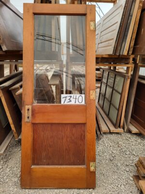 Beveled Glass Door that Welcomes Light