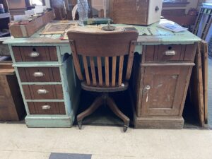 Green Antique Desk
