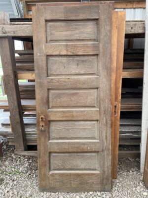 Oak Five-Panel Exterior Door