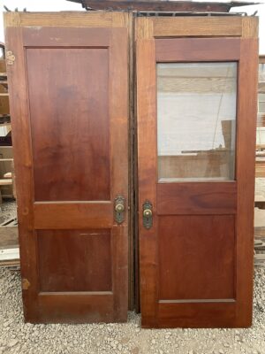 Two Matching Pine Doors