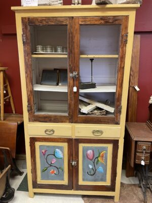 Decoratively Hand-Painted Cabinet